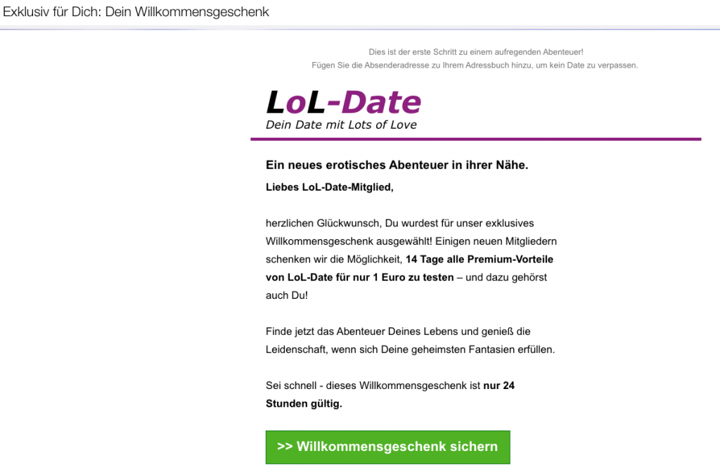 Lol-date.de der Ideo Labs GmbH - Sexdating zum Dumpingpreis?